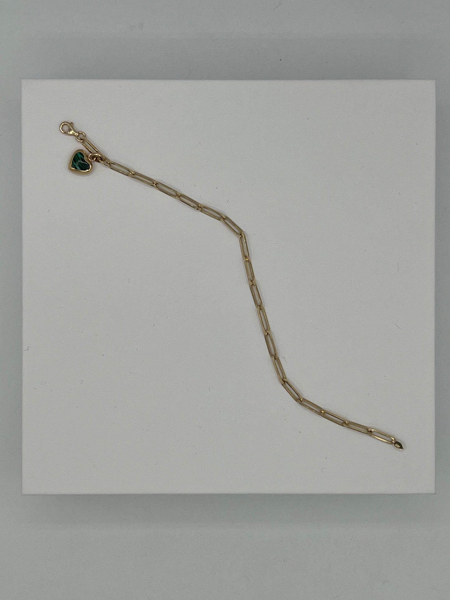 Green Dangling Heart