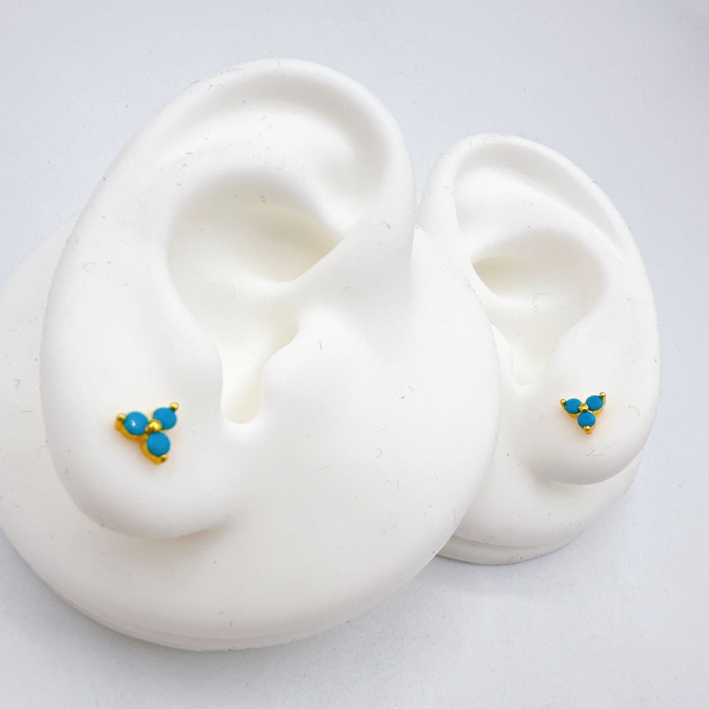 Turquose Flower Earrings