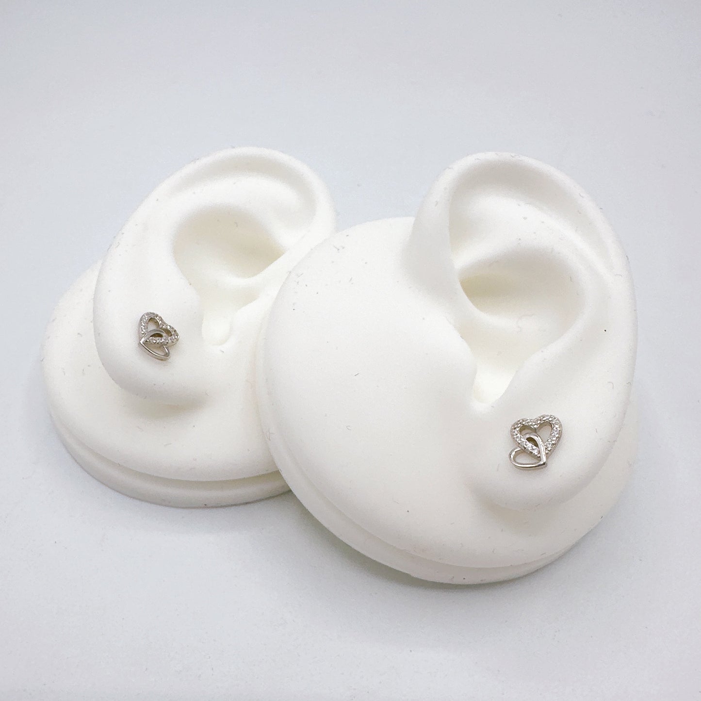 Double Hearts Earrings