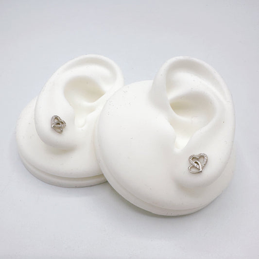 Double Hearts Earrings