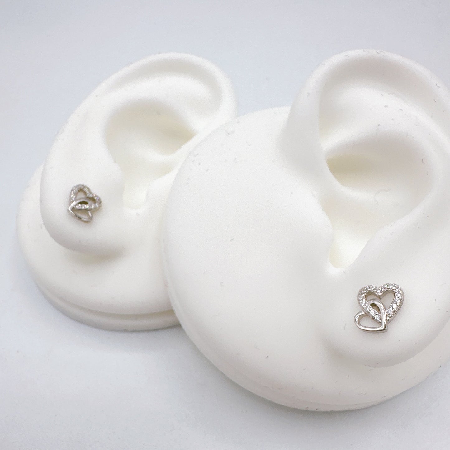 Double Hearts Earrings