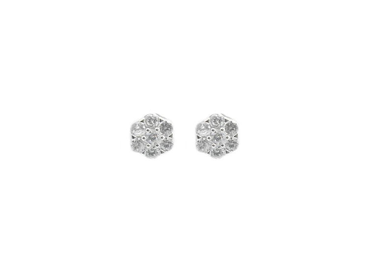 CZ Round Earrings