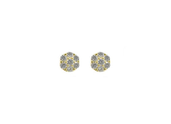 CZ Round Earrings