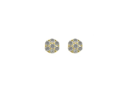 CZ Round Earrings