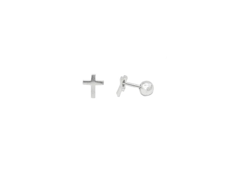 Plain Cross Earrings