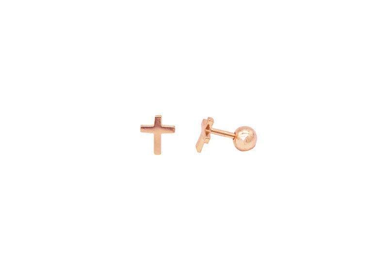 Plain Cross Earrings