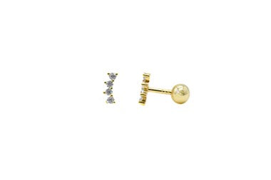CZ Stone Studs