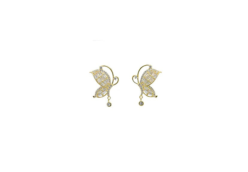 Half Butterfly Earrings