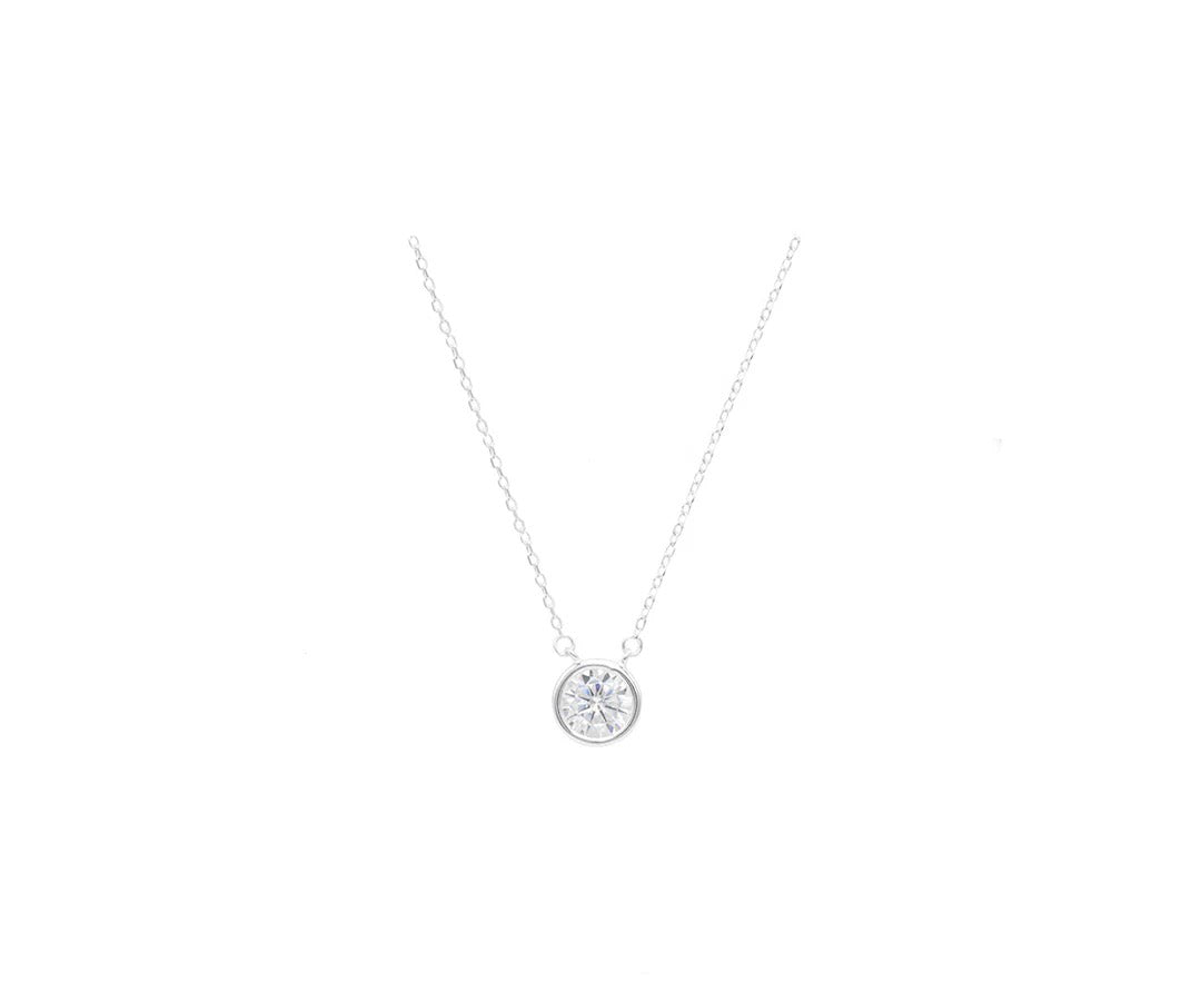 Round CZ Necklace