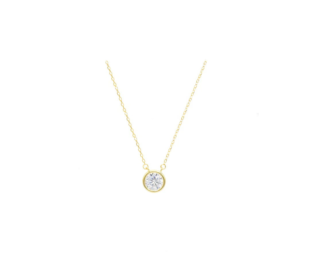 Round CZ Necklace