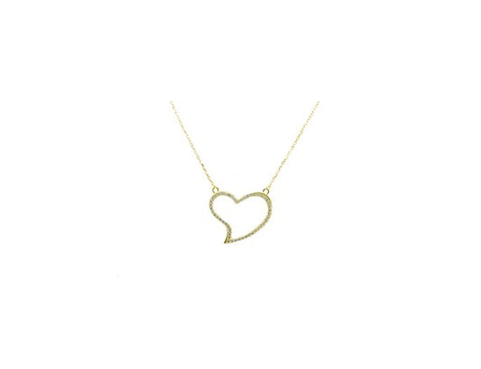 Slanted Love Necklace