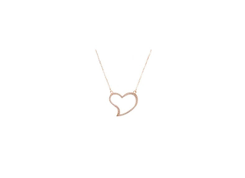 Slanted Love Necklace