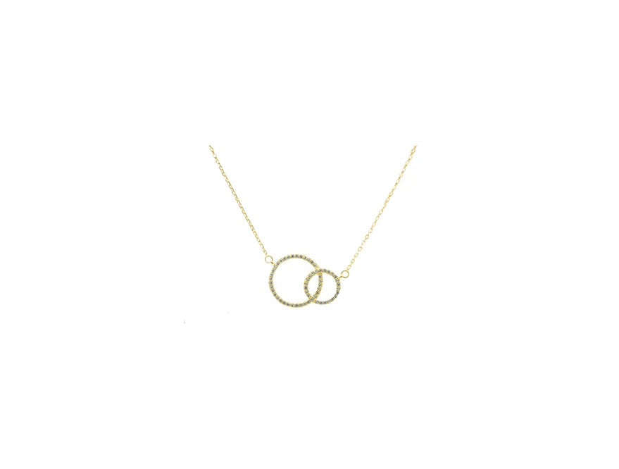 Double Circle Necklace