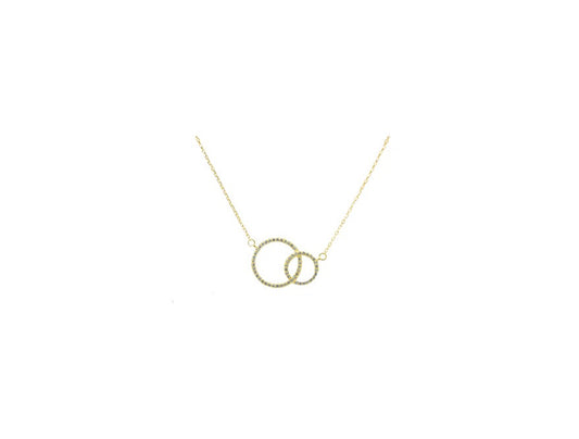 Double Circle Necklace