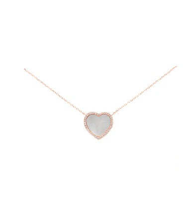 Mother of Pearl Heart Necklace