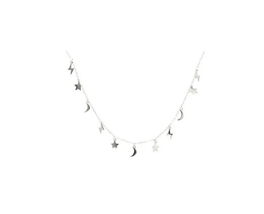 Lightning, Star & Moon Necklace