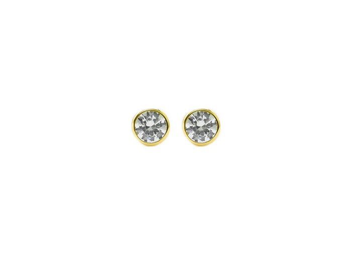 Round CZ Stud