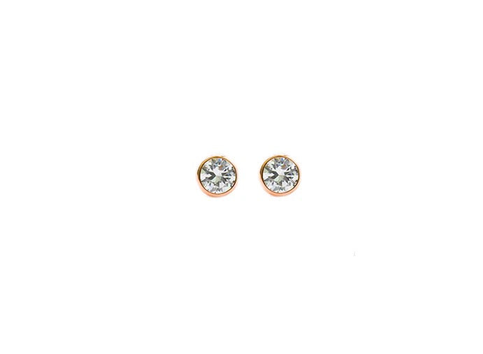 Round CZ Stud
