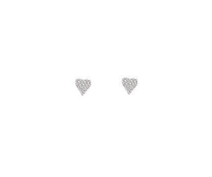 Heart CZ Earrings