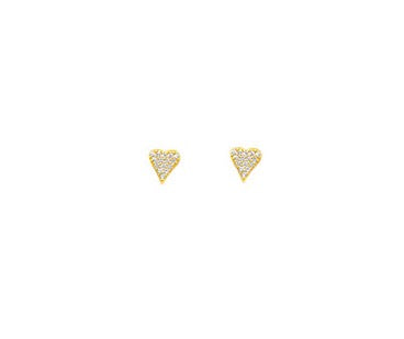 Heart CZ Earrings