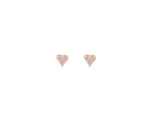 Heart CZ Earrings
