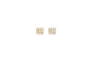 Cube CZ Earrings