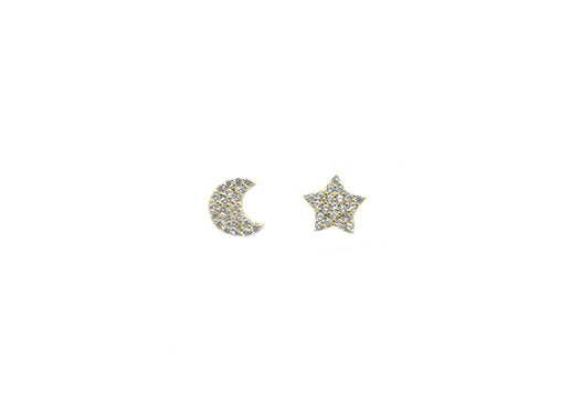 Star N' Moon Studs