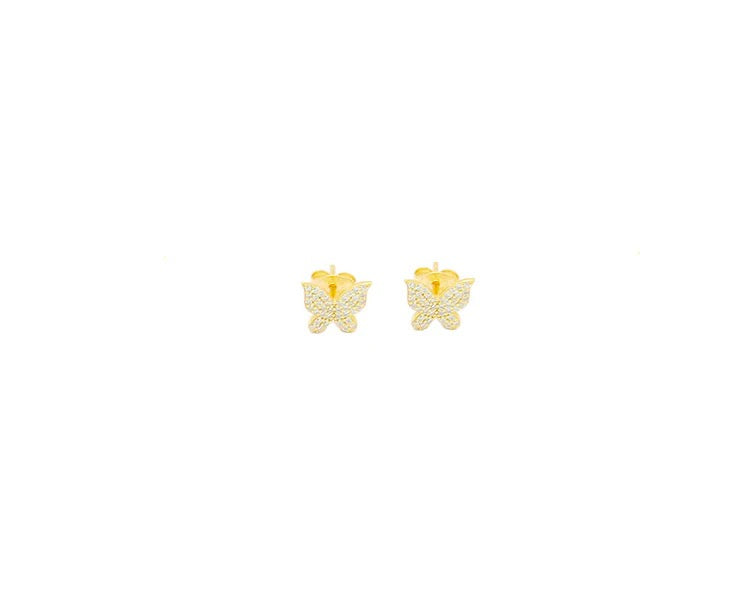 Butterfly Stoned Studs