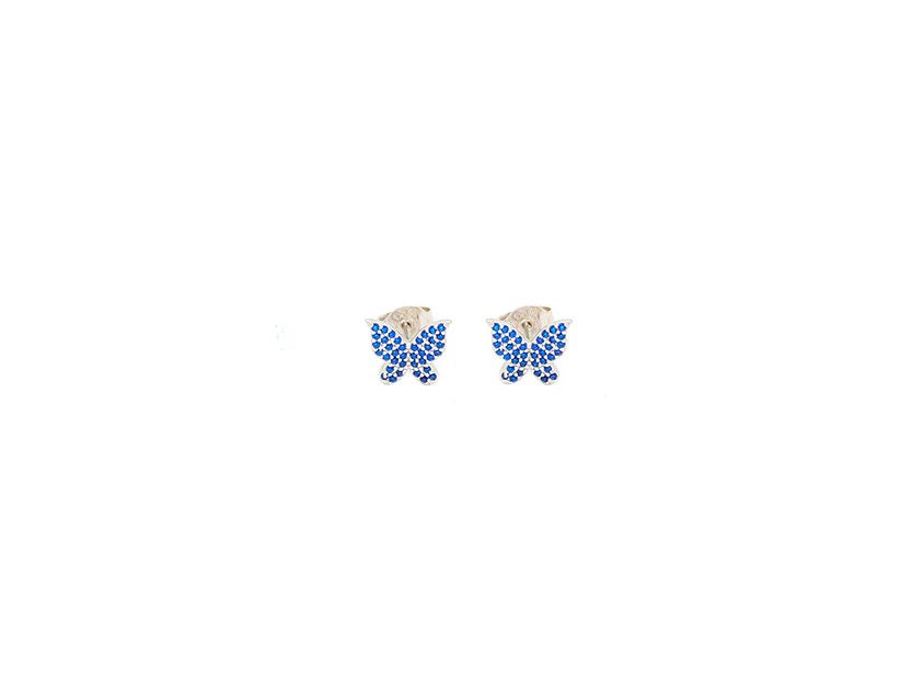 Butterfly Stoned Studs