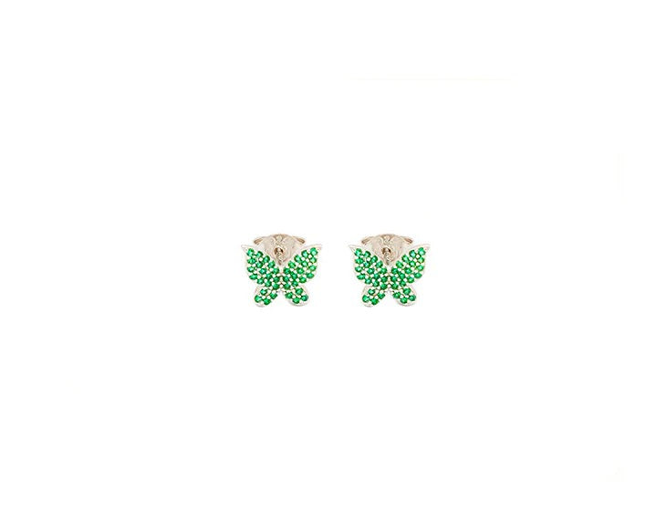 Butterfly Stoned Studs