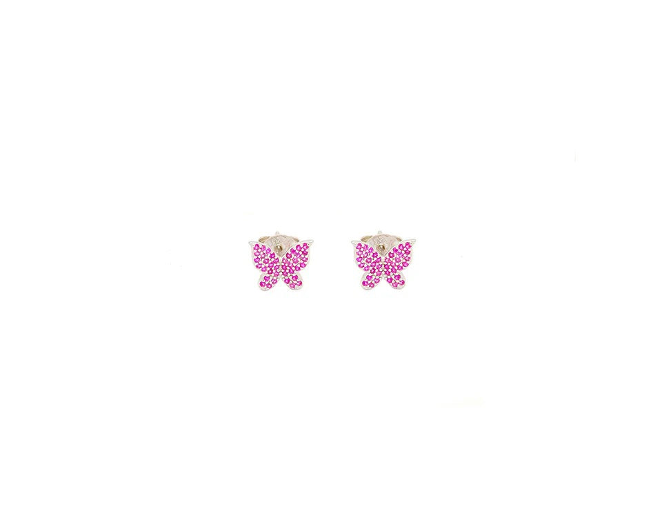 Butterfly Stoned Studs